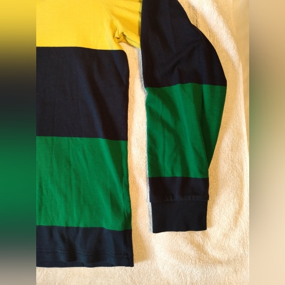 POLO Ralph Lauren HI TECH striped T-Shirt Hoodie - NWOT - Classic MENS Medium - Picture 7 of 14